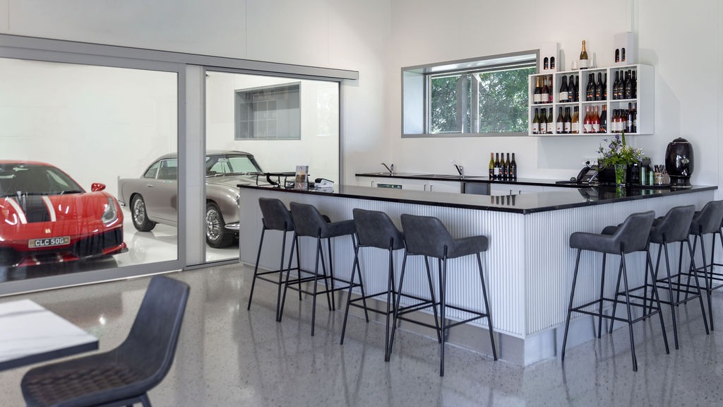 AdinaAccomandCars.Nov2025.CreditMegannEvansPhotography-1018-Copy1 Image shows the interior of the GT Room cellar door experience at Adina Vineyard.